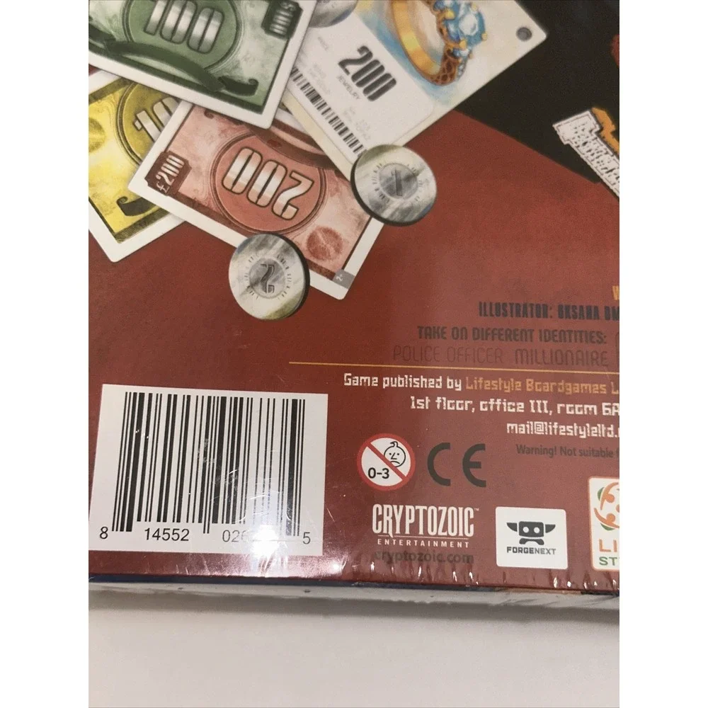 Cryptozoic Entertainment Party Game Wallet 2-7 players 15-30 min New Sealed F21‎